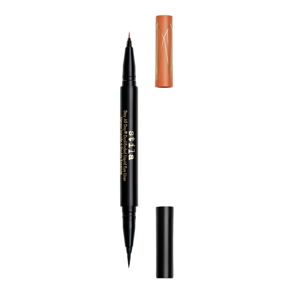 Stila Stay All Day Dual-Ended Liquid Eye Liner "Black/Mai Tai"  NIB